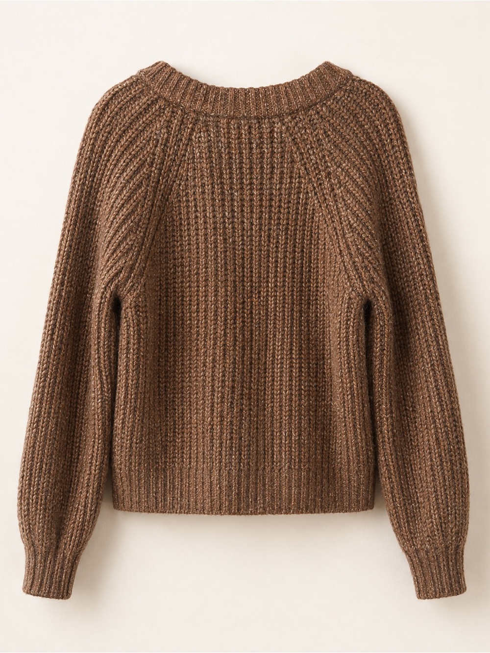 Lucky Brand Brown Chunky Knit V-Neck Cardigan Sweater Small - Picture 3 of 6